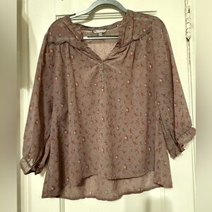 Rubbish Mauve Floral Blouse